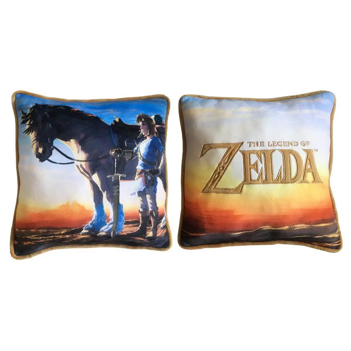 Coussin Lyo Nintendo Zelda Link & Epona Premium Broderie 40 cm