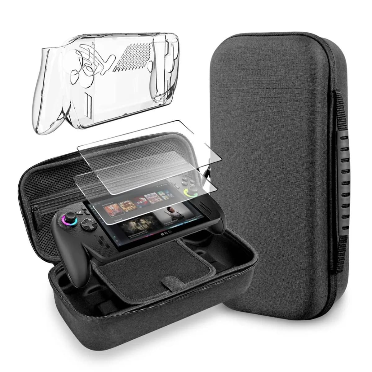 Ensemble Étui de Transport pour Console Portable ROG Xbox Ally X - Coque de Protection & P