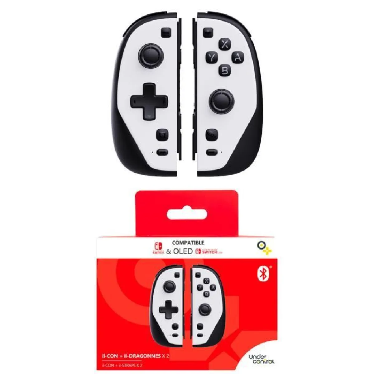 Under Control Joycons Camouflage Blanc/Noir