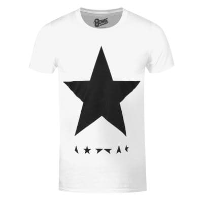 T-shirt David Bowie Black Star homme blanc