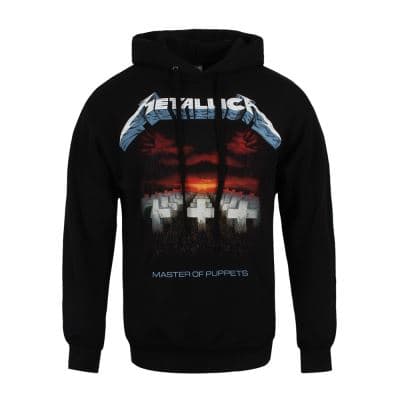Metallica Sweat à capuche Master Of Puppets Tracks Homme Noir
