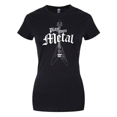 Play More Metal Tee-Shirt Femme
